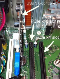 Fujitsu ESPRIMO P900 E90+ PCIe slots